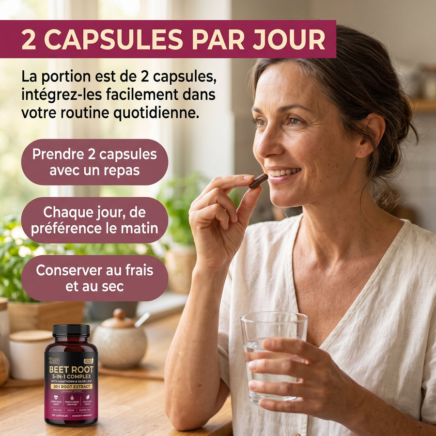 Simple — 2 capsules par jour avec un repas