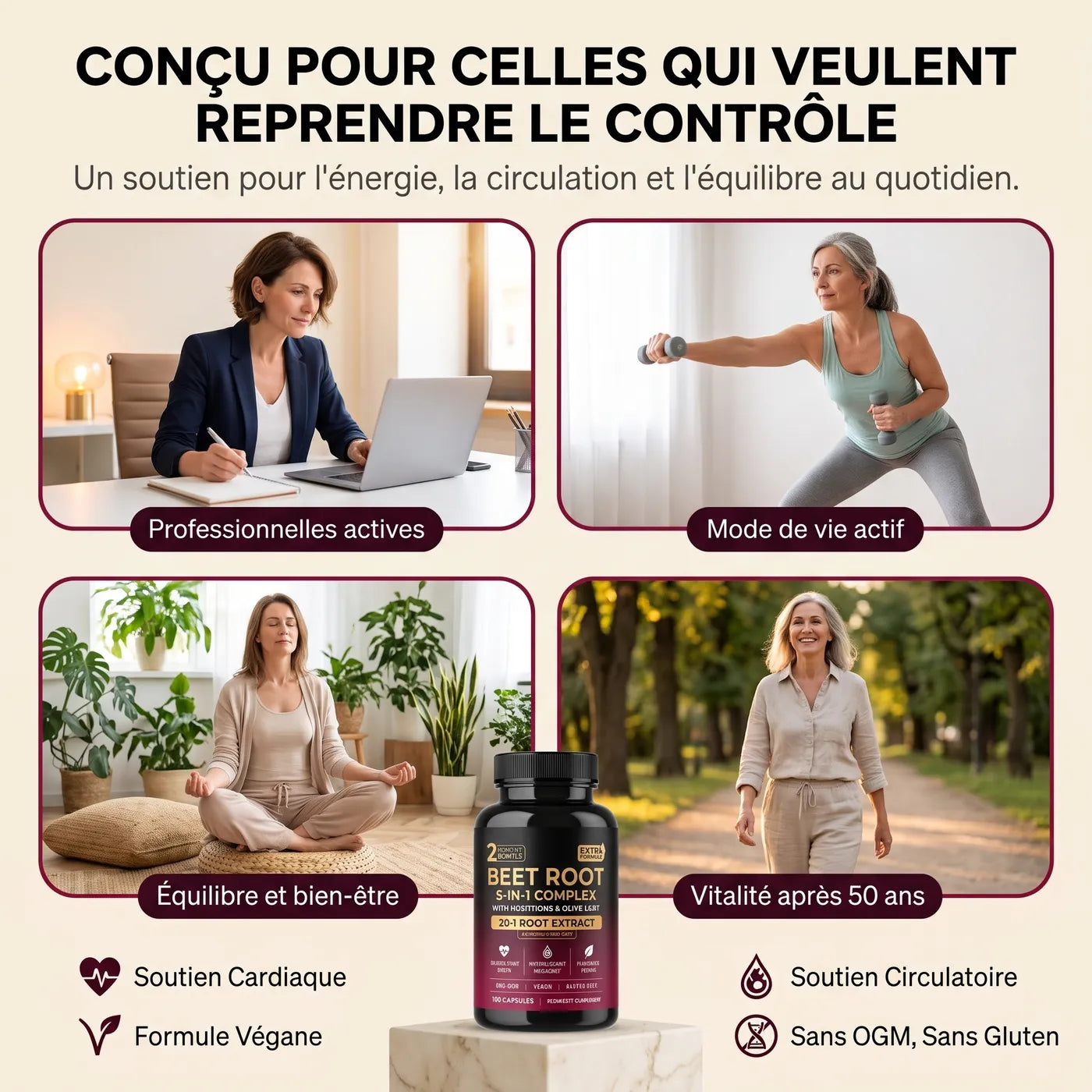 Conçu pour les personnes actives de tous horizons
